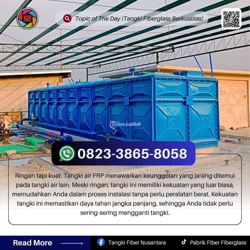 Sipplier Penyedia Produk Tangki Fiberglass FRP mulai 1000-100.000 Liter - Jombang
