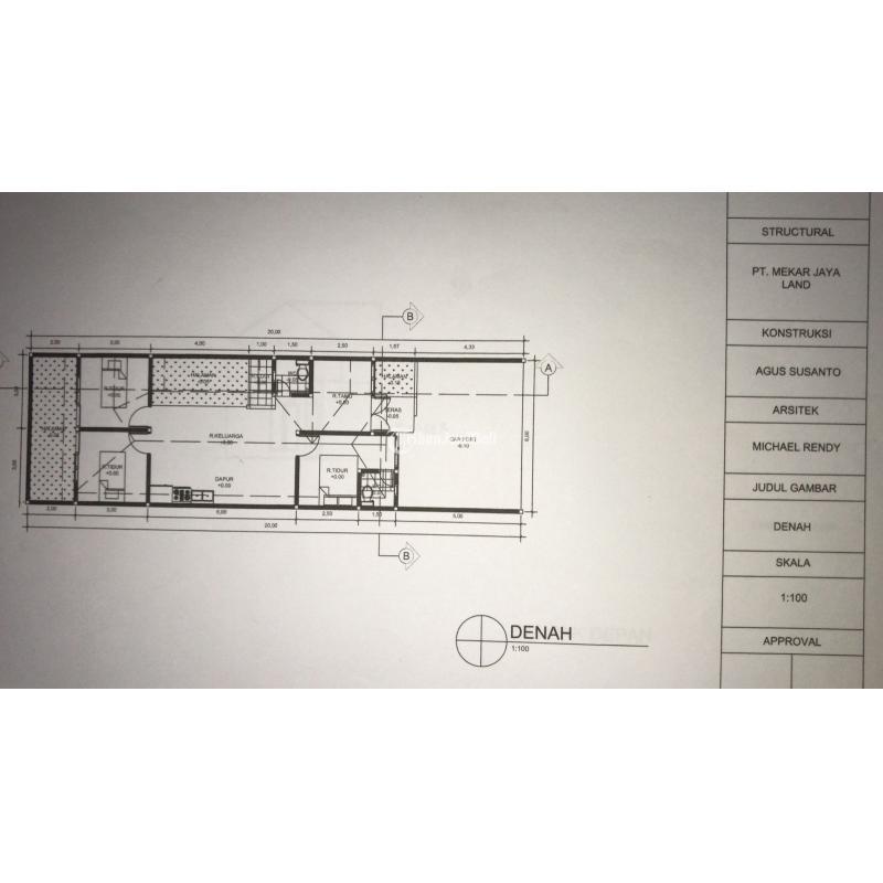 Dijual Rumah Cluster Cantik, Tipe 75, 3kt, 2km, Shm, Dekat Pasar Seni Gabusan, Di Sewon, Bantul - Yogyakarta