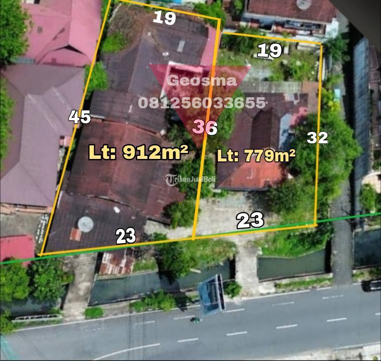 Dijual Tanah, Luas 1.691m2, SHM, Cocok Peruntukan Bisnis, Tepi Jalan Merdeka - Pontianak