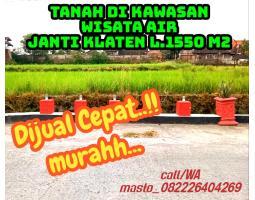 Dijual Tanah 1550m2 Bisa Pekarangan Wisata Janti Klaten 800 Juta - Klaten 