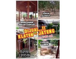 Dijual Rumah Joglo Limasan 4485m2 Harga Rp 3,5 M - Klaten 