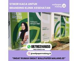 STIKER KACA UNTUK BRANDING KLINIK KESEHATAN