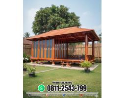 Rumah Kayu Modern Premium Desain Minimalis Tahan Cuaca Kuat Bertahun-Tahun - Bandung