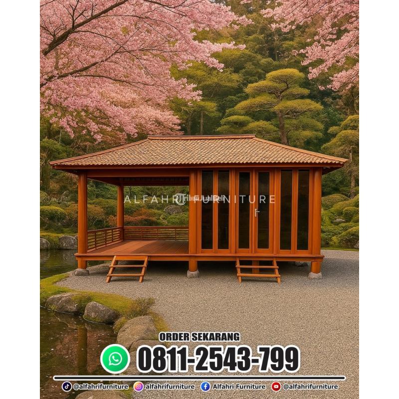 Rumah Kayu Panggung Estetik Harga Pabrik Instalasi Cepat Rapi - Bandung