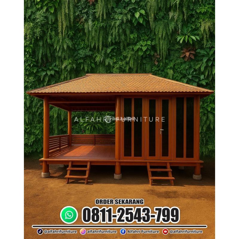 Rumah Kayu Prefab Bongkar Pasang Hemat Biaya Pemasangan Cepat - Bandung