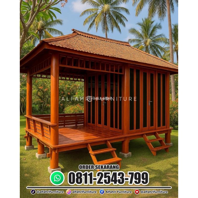 Rumah Kayu Custom Desain Bisa Request Ukuran Free Konsultasi - Bandung