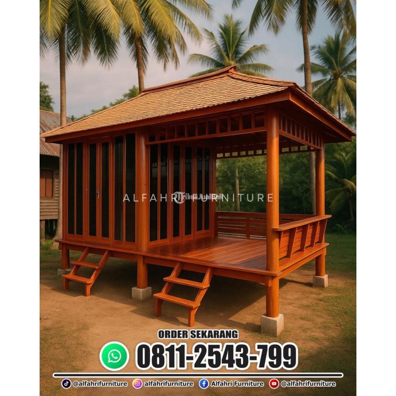Rumah Kayu Villa Glamping Cocok Untuk Bisnis Wisata - Bandung