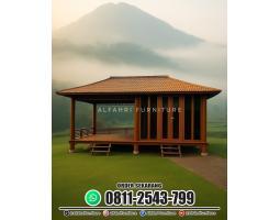 Rumah Kayu Bongkar Pasang Bisa Dipindah Lokasi Praktis Kokoh - Bandung