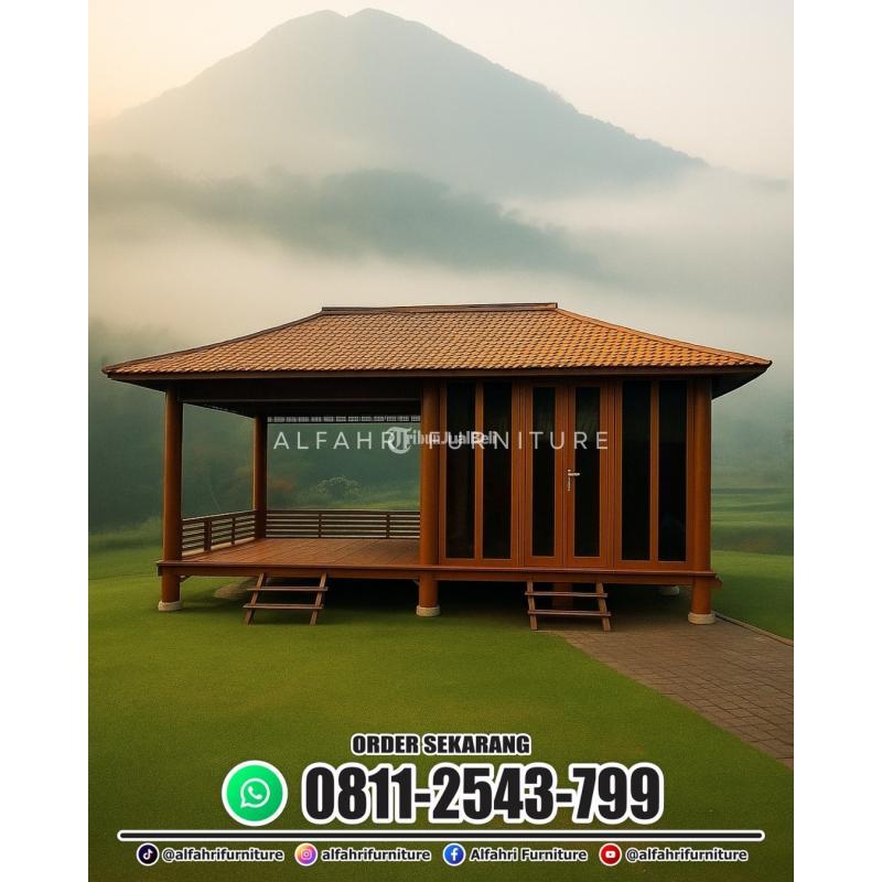 Rumah Kayu Bongkar Pasang Bisa Dipindah Lokasi Praktis Kokoh - Bandung