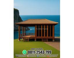 Rumah Kayu Tropis Modern Tahan Hujan Matahari Anti Lapuk - Bandung