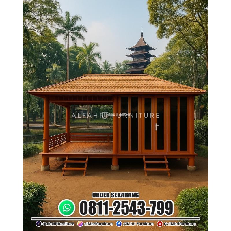 Rumah Kayu Ala Cottage Bali View Alam Cocok Untuk Agrowisata - Bandung