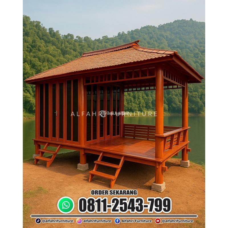 Rumah Kayu Minimalis Modern Premium Mewah Cocok Villa Keluarga - Bandung