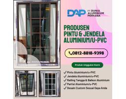 Pintu Jendela Ornamen Aluminiumu PVC Kuat Estetika Tinggi, Anti Karat, Anti Rayap - Jakarta Pusat