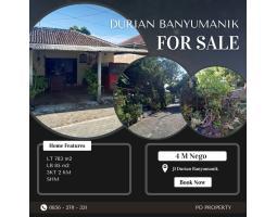 Dijual Tanah dan Bangunan Lokasi Strategis Jalan Durian Banyumanik - Semarang