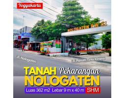 Dijual Tanah Strategis Jogja Belakang Amplaz Nologaten Lt 362 m2 SHM - Sleman 