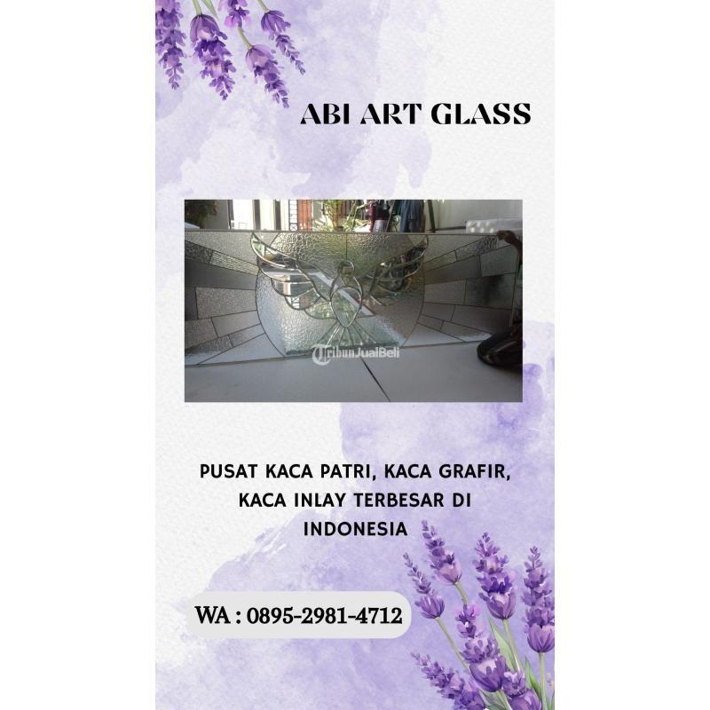 Kaca Patri Grafir Inlay Gereja - Bangka Selatan