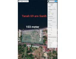Dijual Tanah SHM Luas di Jalan Raya Air Sanih - Buleleng Bali