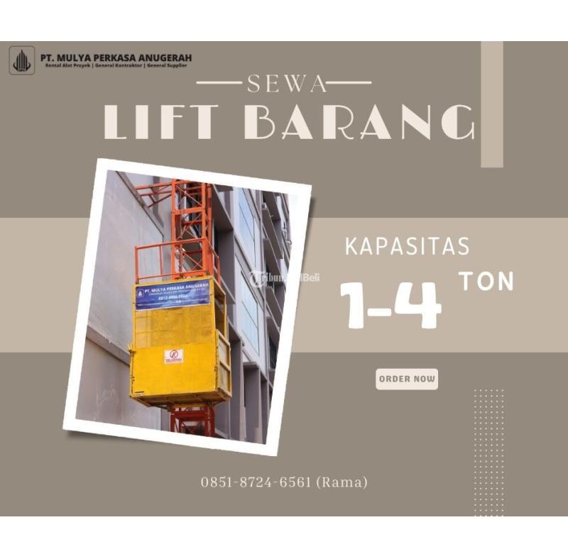 Sewa Lift Barang Lift Material 1-4 Ton - Jakarta Pusat