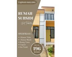 Dijual Rumah Subsidi Tipe 30 Deket Dengan Fasilitas Publik Lokasi Tajinan - Malang