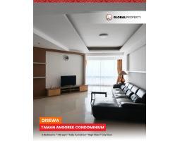 Disewakan Apartemen Good Condition 3 Bedroom, Fully Furnished, Taman Anggrek Condominium - Jakarta Barat