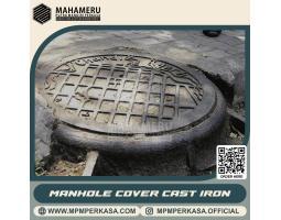 Tutup Manhole Cast Iron Tebal dan Tahan Lama  Cocok untuk Area Publik dan Industri - Malang