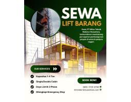 Sewa Lift Barang Proyek, Kapasitas 14 Ton - Samarinda 