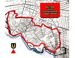 Dijual Tanah Lahan Pemukiman 25 Hektar Sragen Jateng - Sragen