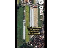 Dijual Tanah utk Gudang 4400m2 dekat Solo Baru - Sukoharjo