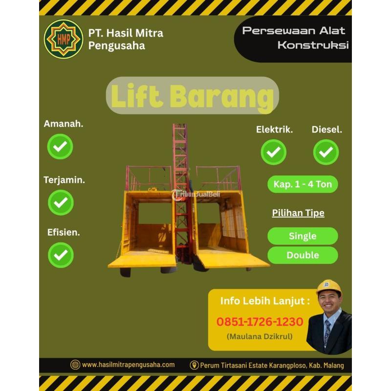 Sewa Lift Barang 1 Ton - 4 Ton - Surabaya