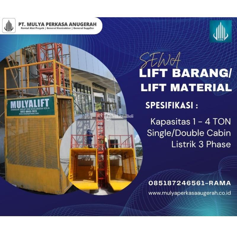 Sewa Lift Barang, Lift Material 1-4 Ton - Batam