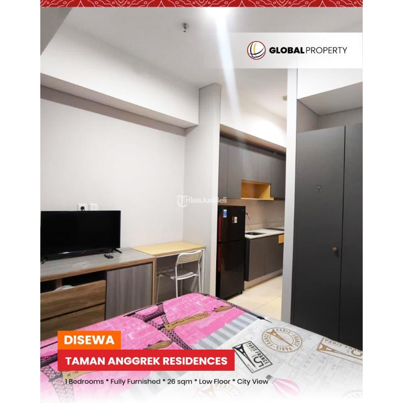 Disewakan Apartemen Taman Anggrek Residences, Studio 1 Bed, Low Floor, City View - Jakarta Barat
