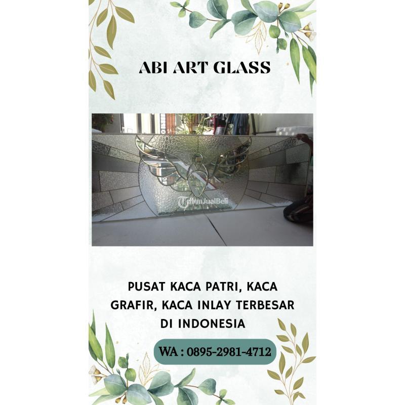 Kaca Patri Grafir Inlay Gereja - Bangka Tengah