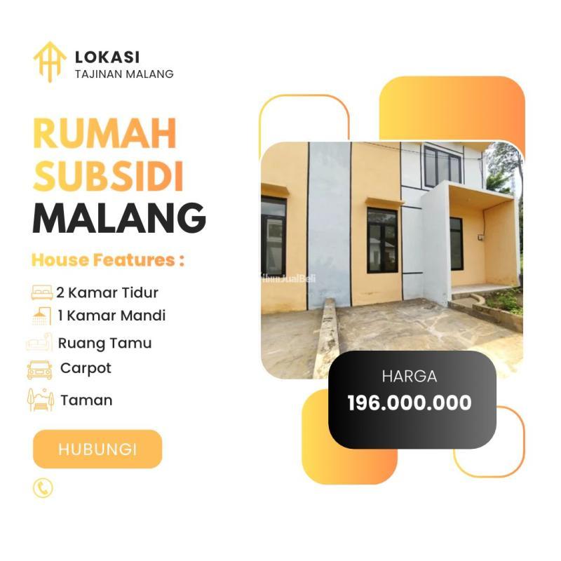 Dijual Rumah Subsidi Lokasi Tajinan Dekat SD Model - Malang