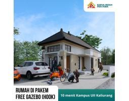 Jual Rumah Masa Tua Serasa Vila Free Gazebo Tipe 65 Dekat Kampus UII Kaliurang KPR SHM - Sleman 