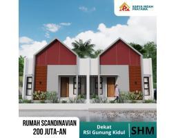 Jual Rumah Scandinavian Tipe 40 dekat Kampus UNY Semanu Wonosari SHM Bisa KPR - Gunung Kidul 