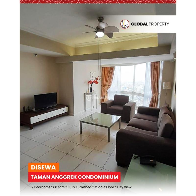 Disewa Apartemen Fully Furnished 2 Bedroom, Middle Floor, Taman Anggrek Condominium - Jakarta Barat