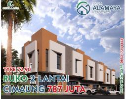 Jual Ruko 2 Lantai Luas 90 m2 Termurah Mainroad Cimaung - Bandung
