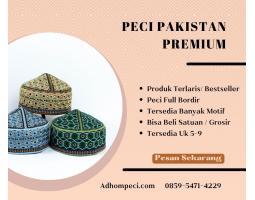 Grosir Dan Ecer Peci Pakistan Premium, Full Bordir - Jombang