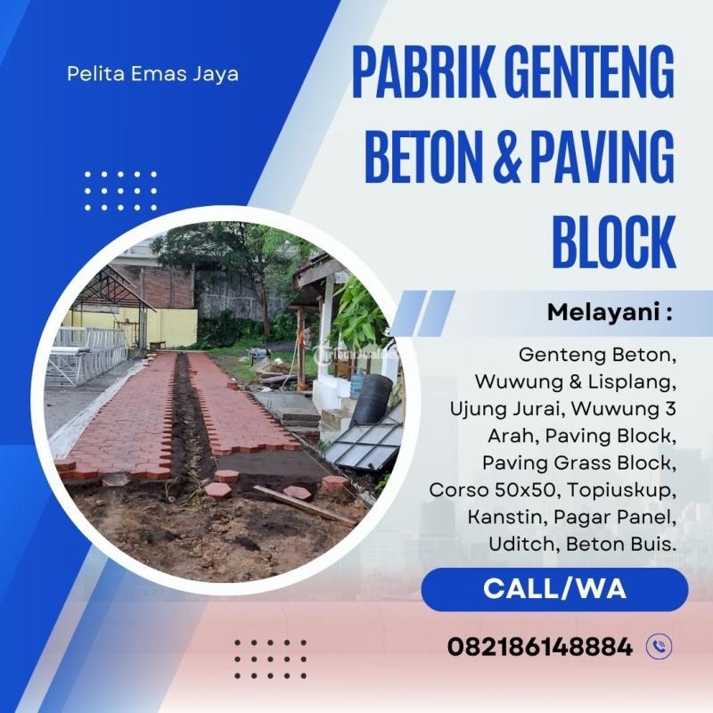 Paving Block Dengan Finishing Permukaan Yang Halus Dan Rata - Malang