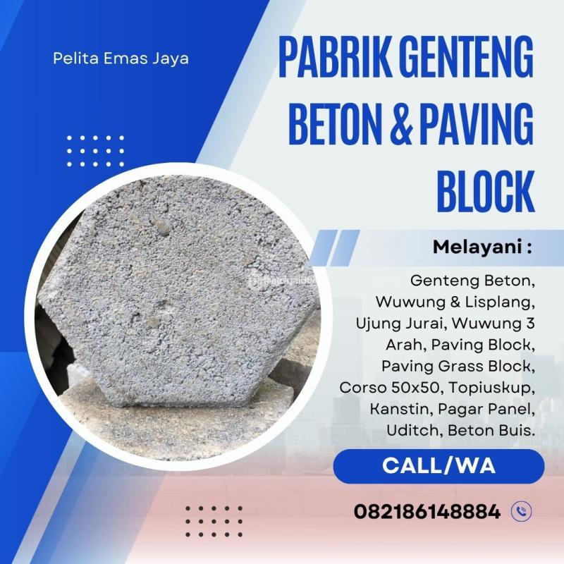 Paving Block Dengan Finishing Permukaan Yang Halus Dan Rata - Malang