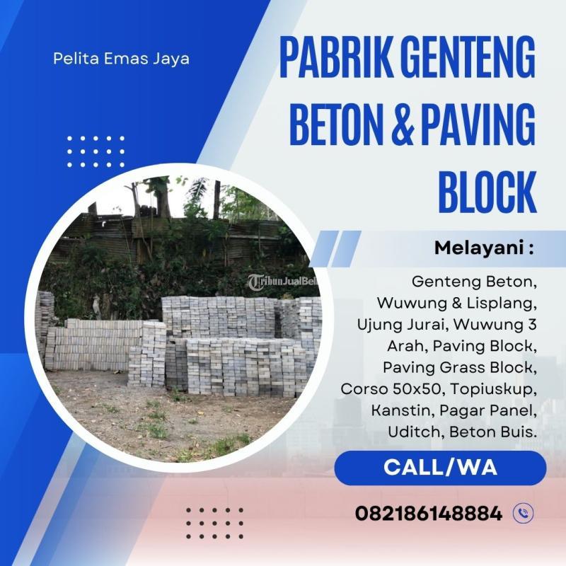 Paving Block Dengan Finishing Permukaan Yang Halus Dan Rata - Malang
