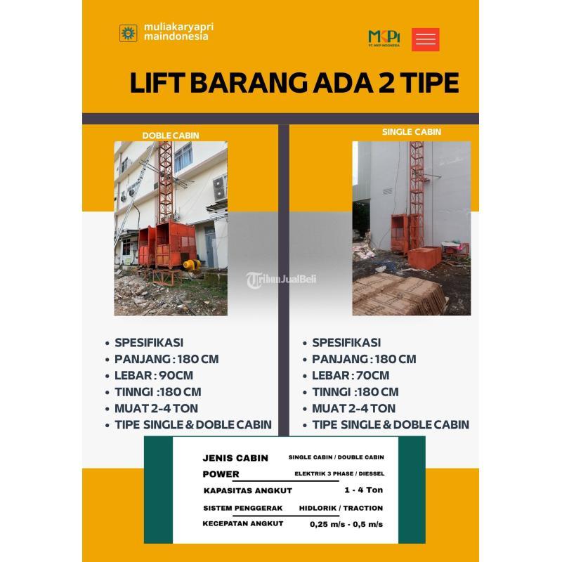 Lift Barang Mesuji Sewa Lift Barang 1-2 Ton - Malang
