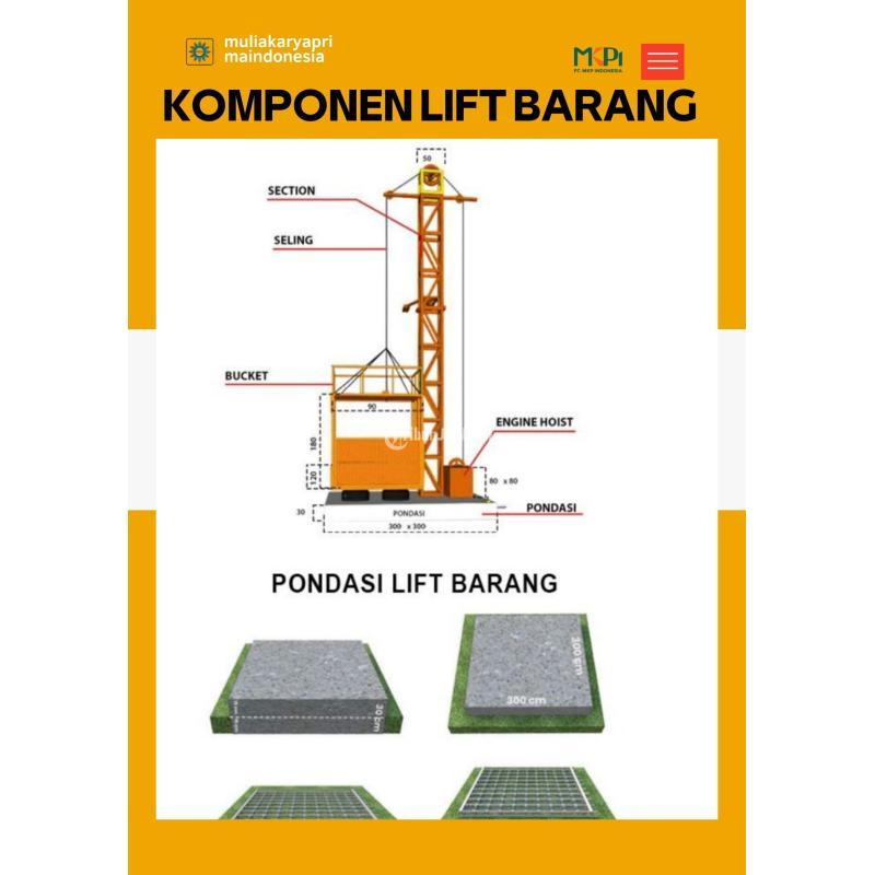 Lift Barang Mesuji Sewa Lift Barang 1-2 Ton - Malang