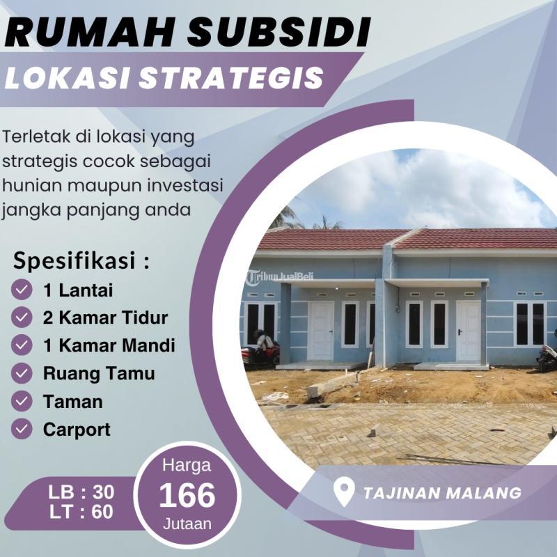 Dijual Rumah Subsidi Tipe 30 2KT 1KM Dekat SMAN Taruna Nala - Malang 