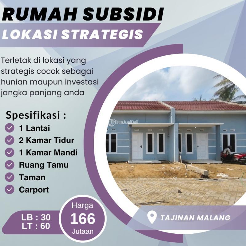 Dijual Rumah Hunian Subsidi Murah Siap Huni Lokasi Tlogowaru Tajinan - Malang