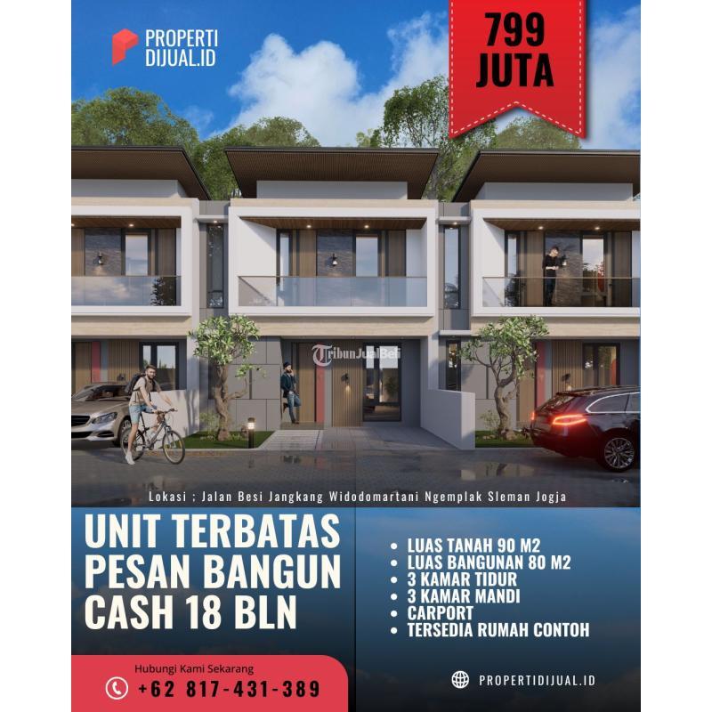 Dijual Rumah, Tipe 80, 3KT, 2KM, HGB, Palm Residence Jangkang, Hunian Nyaman, Dekat Maguwo dan UII, Cash, Sleman - Yogyakarta