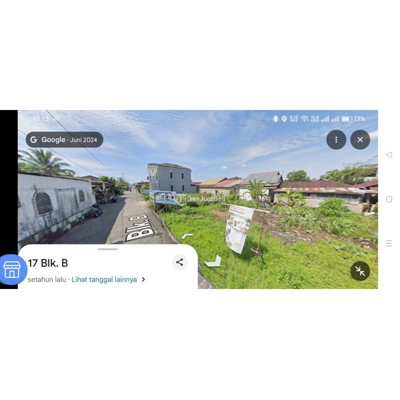 Dijual Tanah, Luas 162m2, SHM, Ukuran 9x18, Lokasi di Jln. Paris 2, Komplek Disbun 1 Blok B - Pontianak