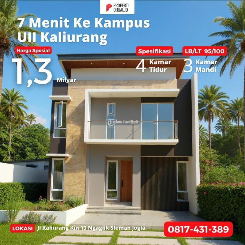 Dijual Rumah Pesan Bangun 2 Lantai 4KT 3KM Dekat UII Jakal - Sleman