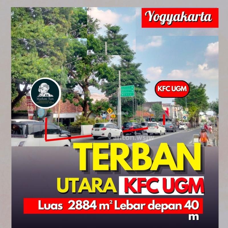 Tanah Strategis Terban Utara KFC UGM Lt 2884 M2 Ld 40 M SHM - Yogyakarta