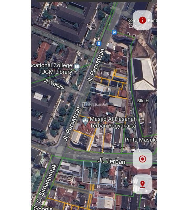 Tanah Strategis Terban Utara KFC UGM Lt 2884 M2 Ld 40 M SHM - Yogyakarta